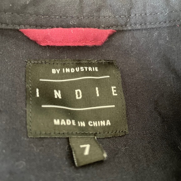 INDIE KIDS | Boys Long Sleeve Navy Blue Dress Shirt Size 7 - Picture 2 of 2